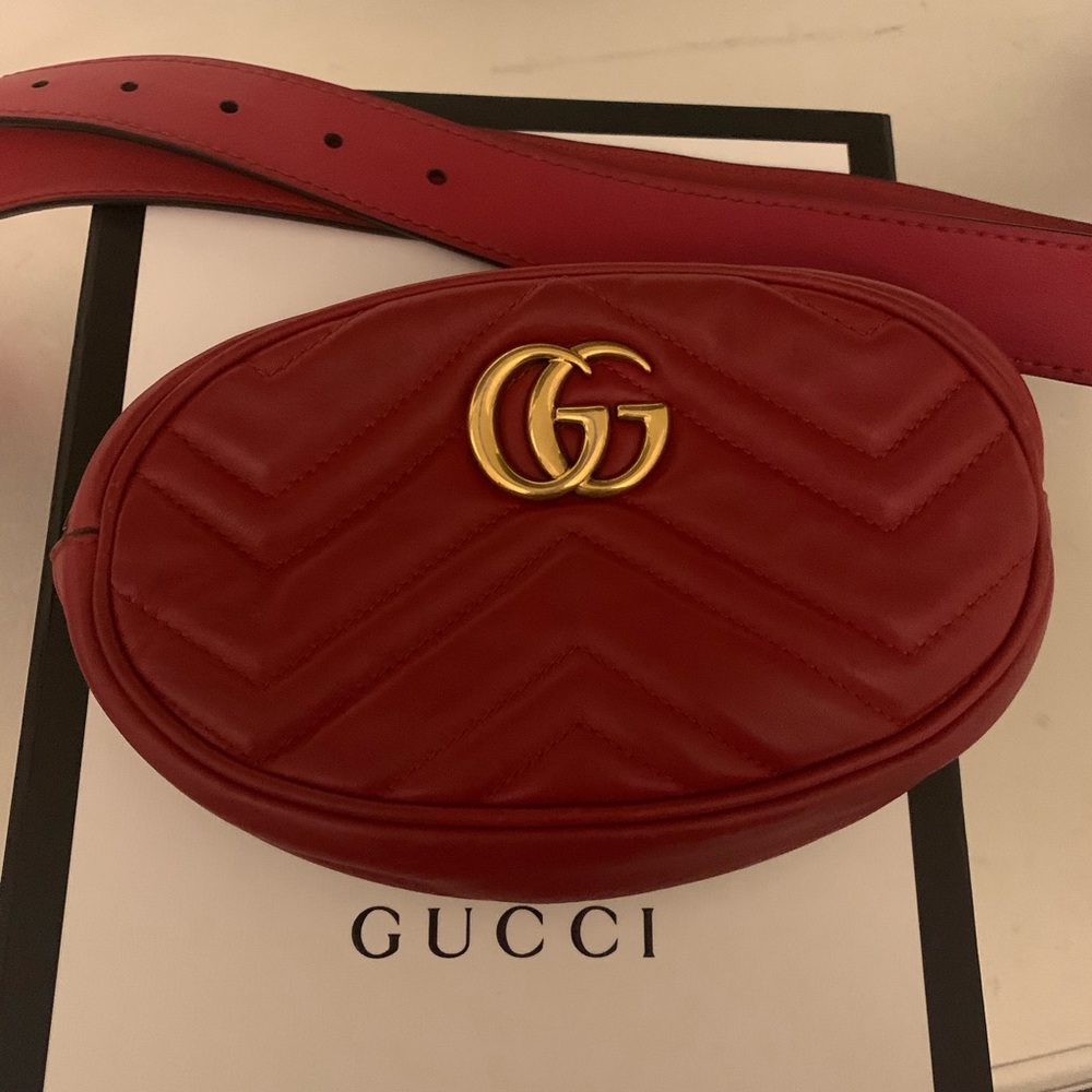 Authentic Gucci Marmont Belt Bag